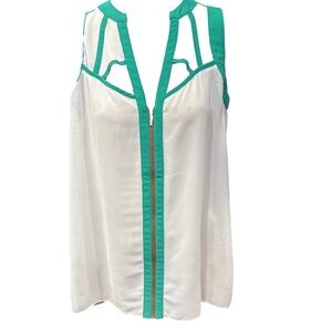 Pink Martini Zip Up Blouse